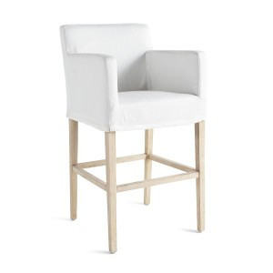 Slipcovered Stool | Wisteria