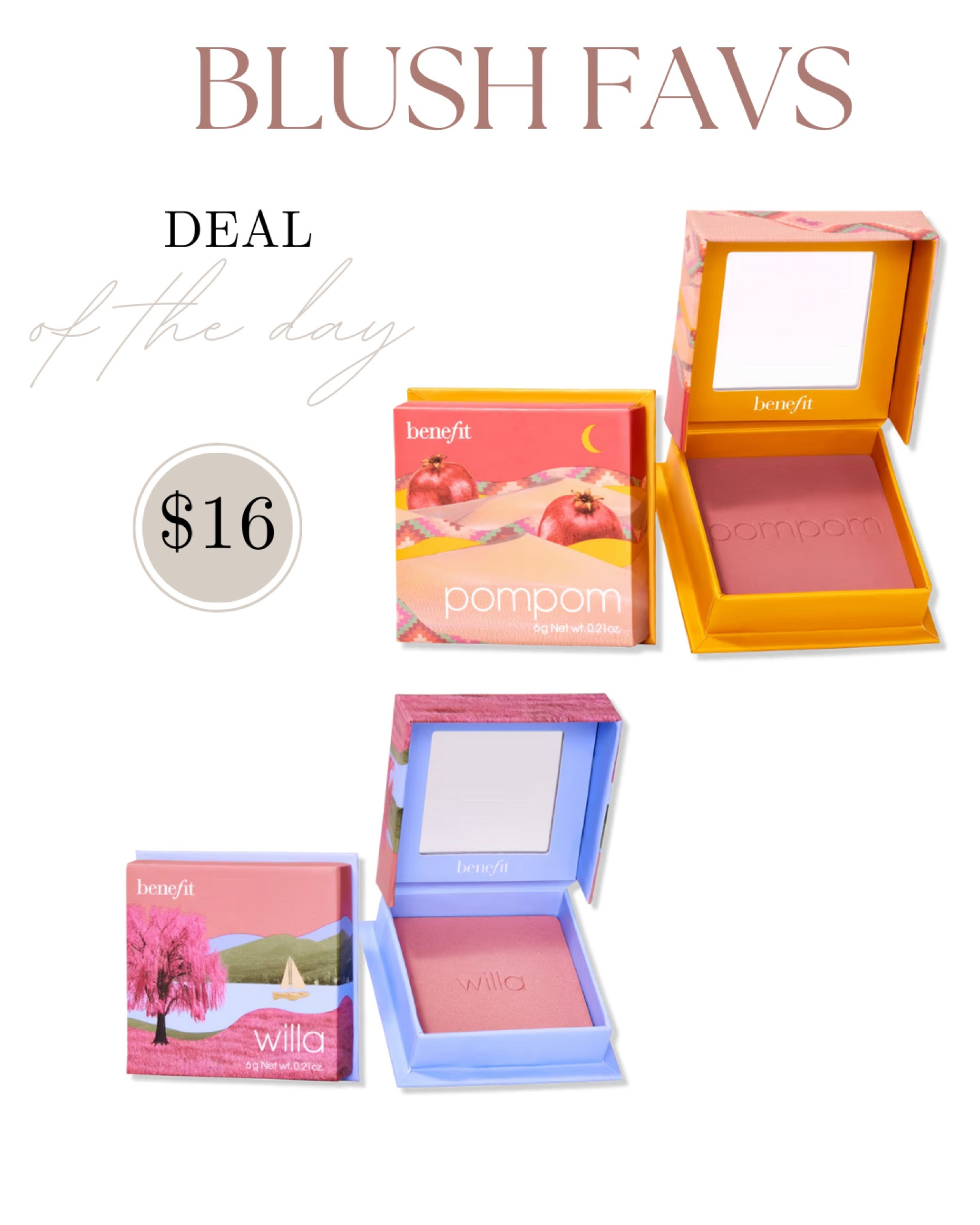 These are two of my fav powder blush colors from Benefit! They are extremely pigmented and a little goes a long way! 

#LTKSaleAlert #LTKBeauty #LTKFindsUnder50