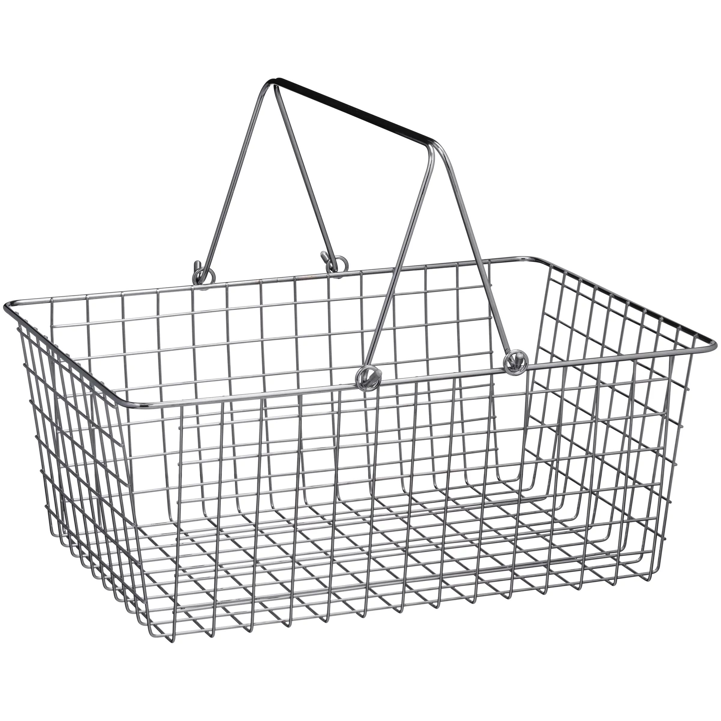 Spectrum Diversified Large Wire Basket, Chrome, 43470 - Walmart.com | Walmart (US)