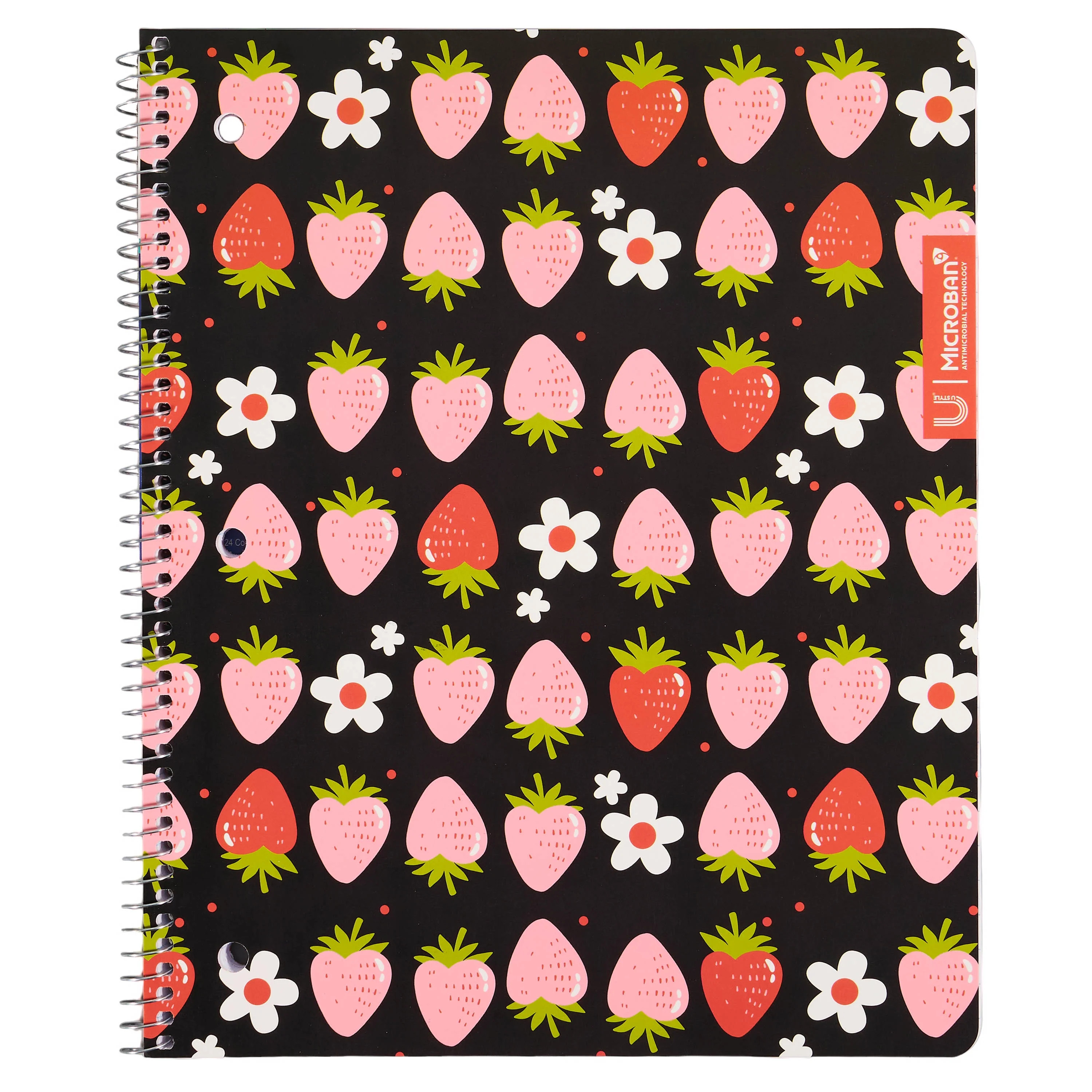 U Style Strawberry 1 Subject Notebook with Microban®, 80 Sheets, Wide Rule | Walmart (US)