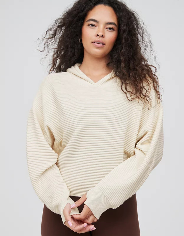 OFFLINE By Aerie Home Stretch Hooded Sweater | Aerie