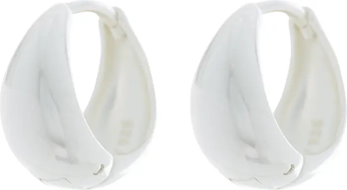Argento Vivo Sterling Silver Sterling Silver 12mm Puffy Huggie Hoop Earrings | Nordstromrack | Nordstrom Rack