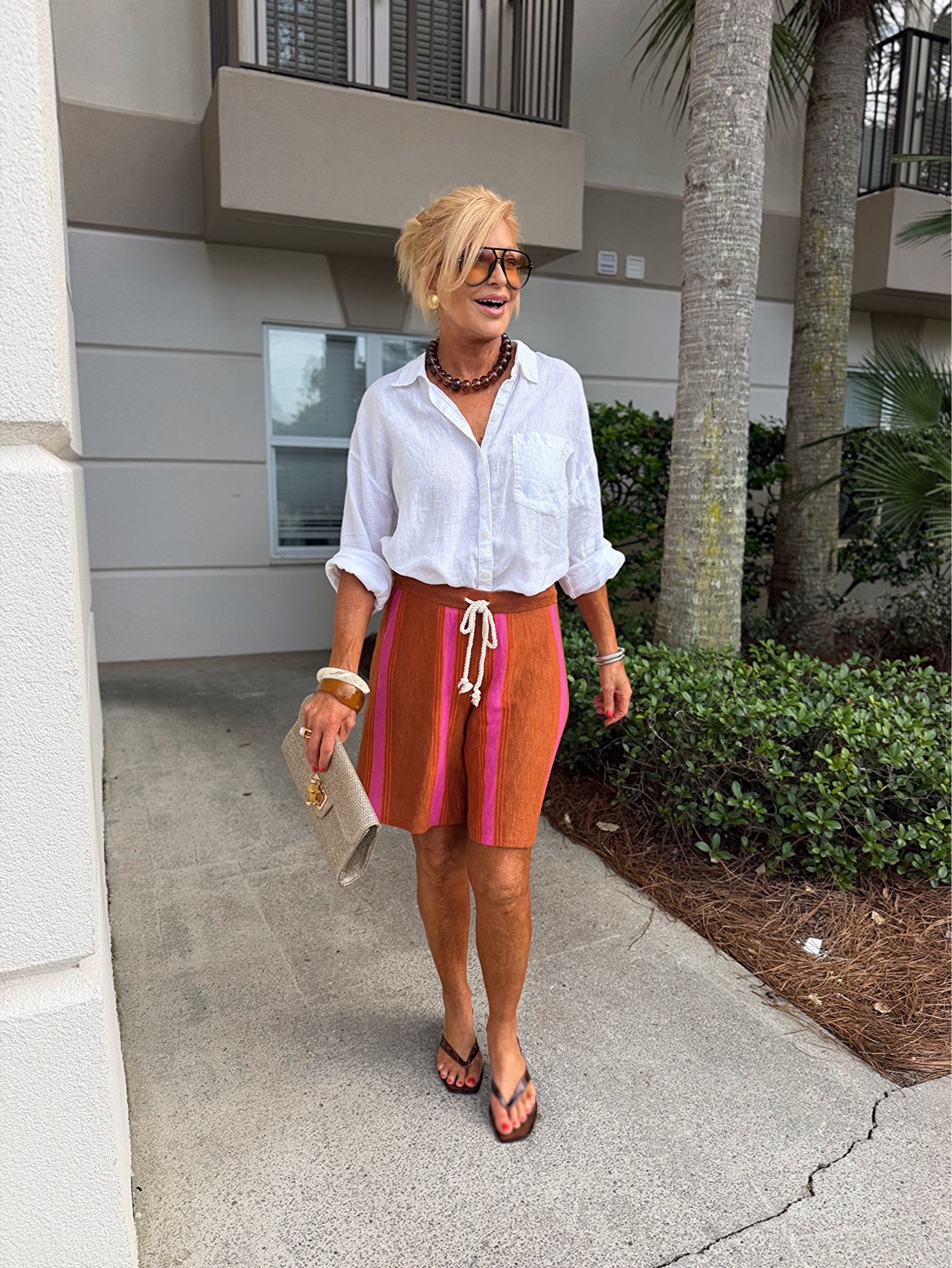I saw these in the store & couldn’t get them off my mind. I’m wearing a small & wearing a med in my linen shirt

#LTKTravel #LTKootd #LTKgrwm