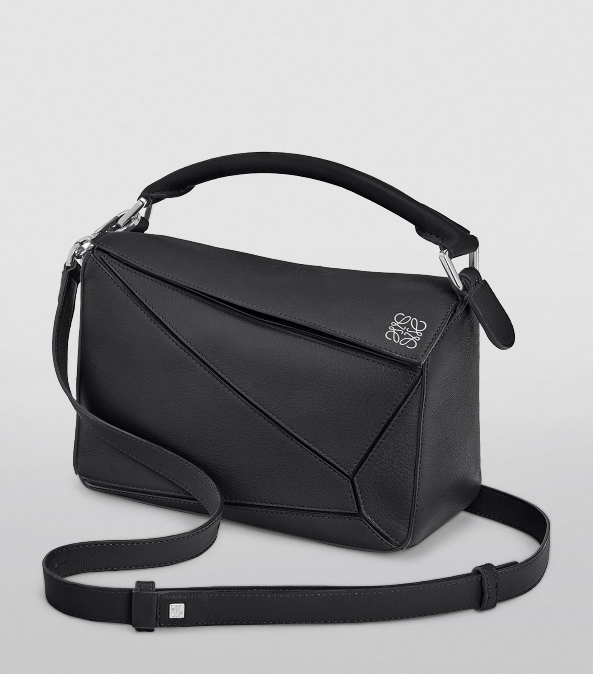 Small Leather Puzzle Top-Handle Bag | Harrods