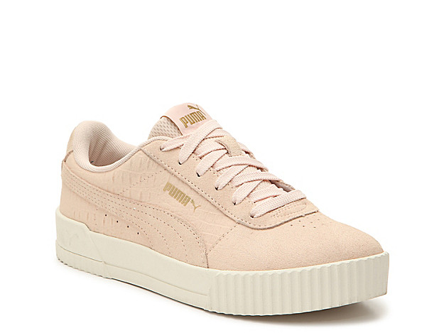 Puma Carina Sneaker - Women's - Light Pink Snake Print | DSW