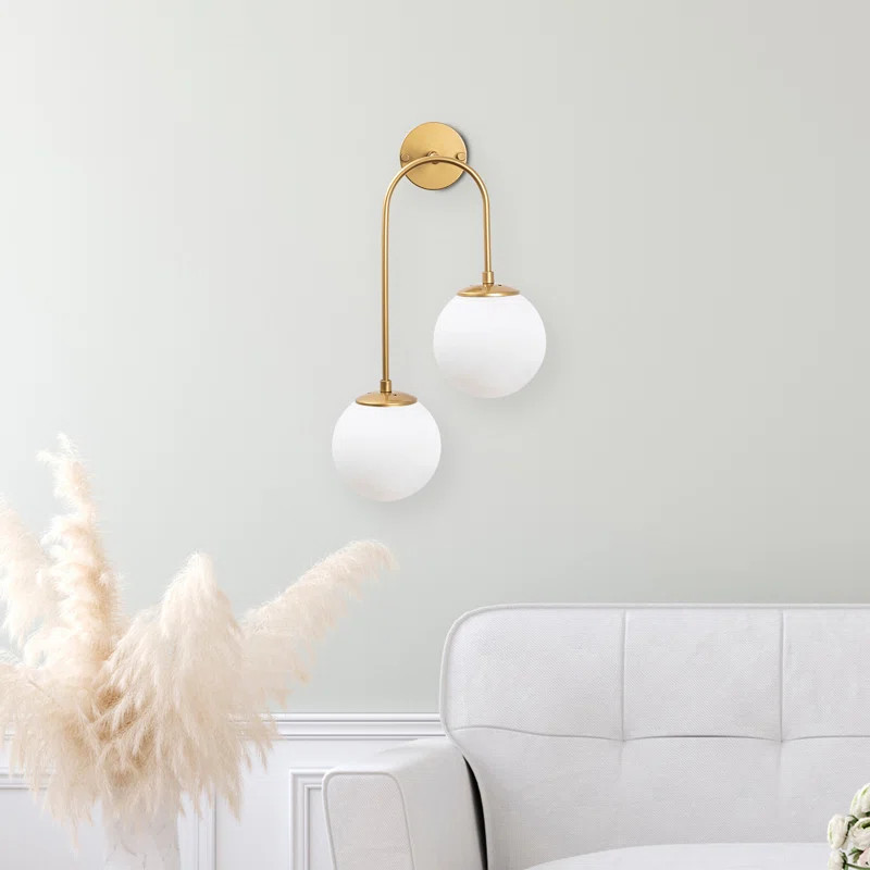 East Urban Home Suffield 2 - Light Dimmable Armed Sconce | Wayfair | Wayfair North America