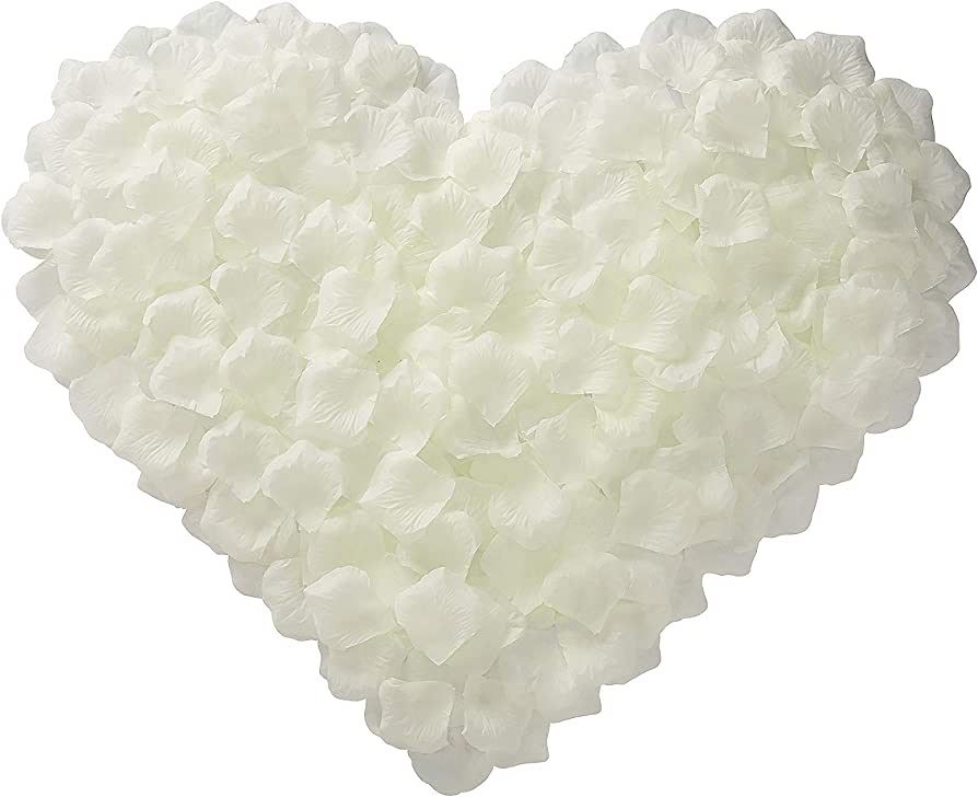 BESKIT 3000 PCS Non-Woven Fabric Artificial Rose Petals for Valentine Day Wedding Flower Decorati... | Amazon (US)