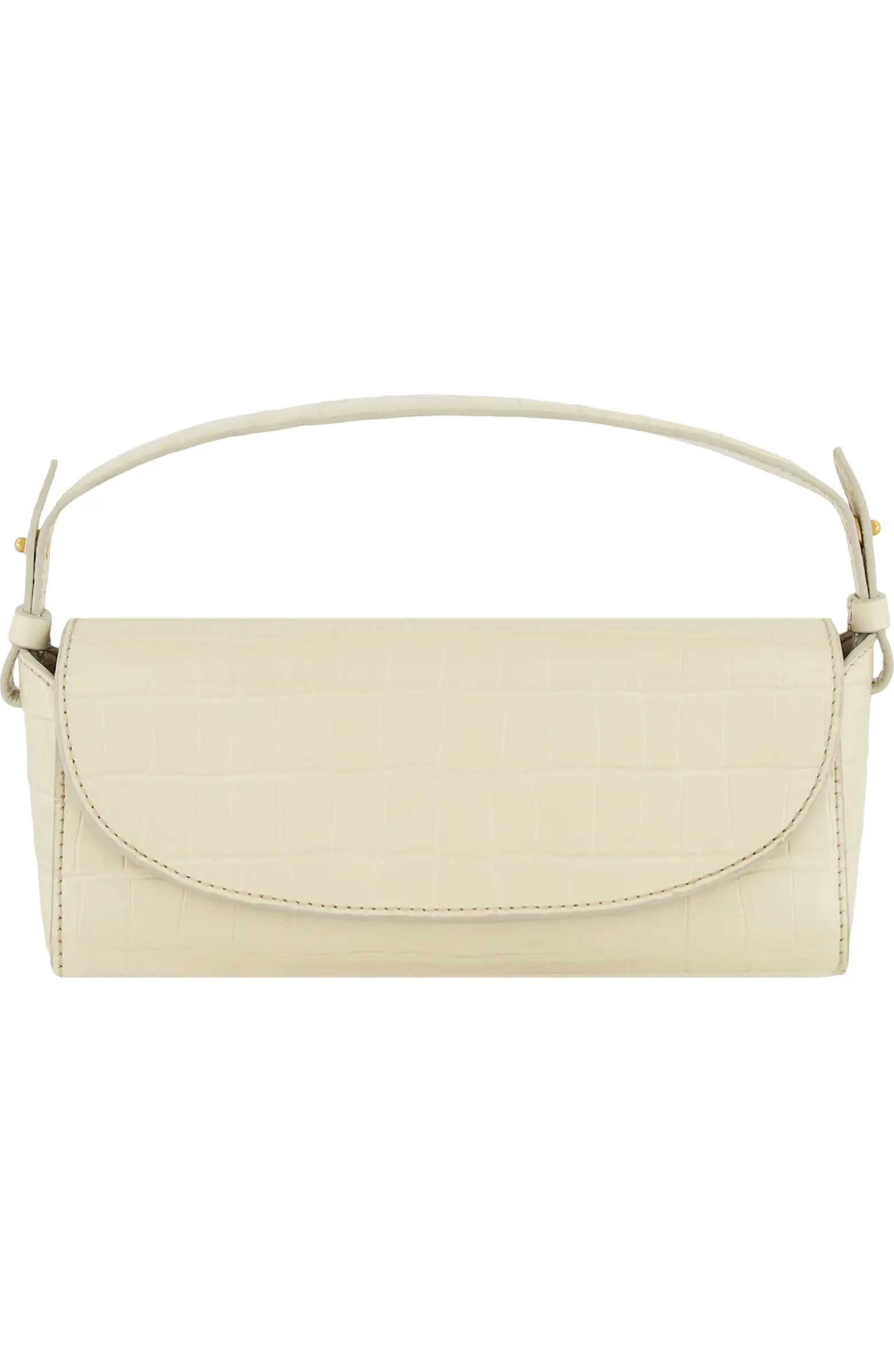 Mini Sabrina Croc Embossed Leather Top Handle Bag | Nordstrom