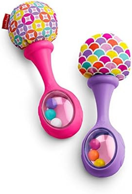 Fisher-Price Rattle 'n Rock Maracas, Pink/Purple [Amazon Exclusive] | Amazon (US)