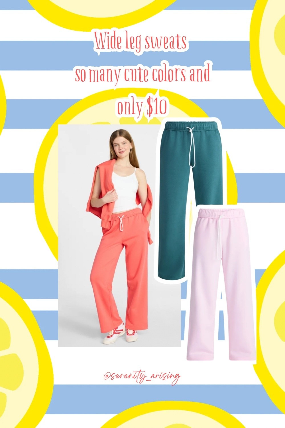 Soft comfy wide leg sweats perfect for a chilly summer evening or travel! So many cute color options 🙌🏼 #walmart #walmartstyle #walmartfinds

#LTKSaleAlert
