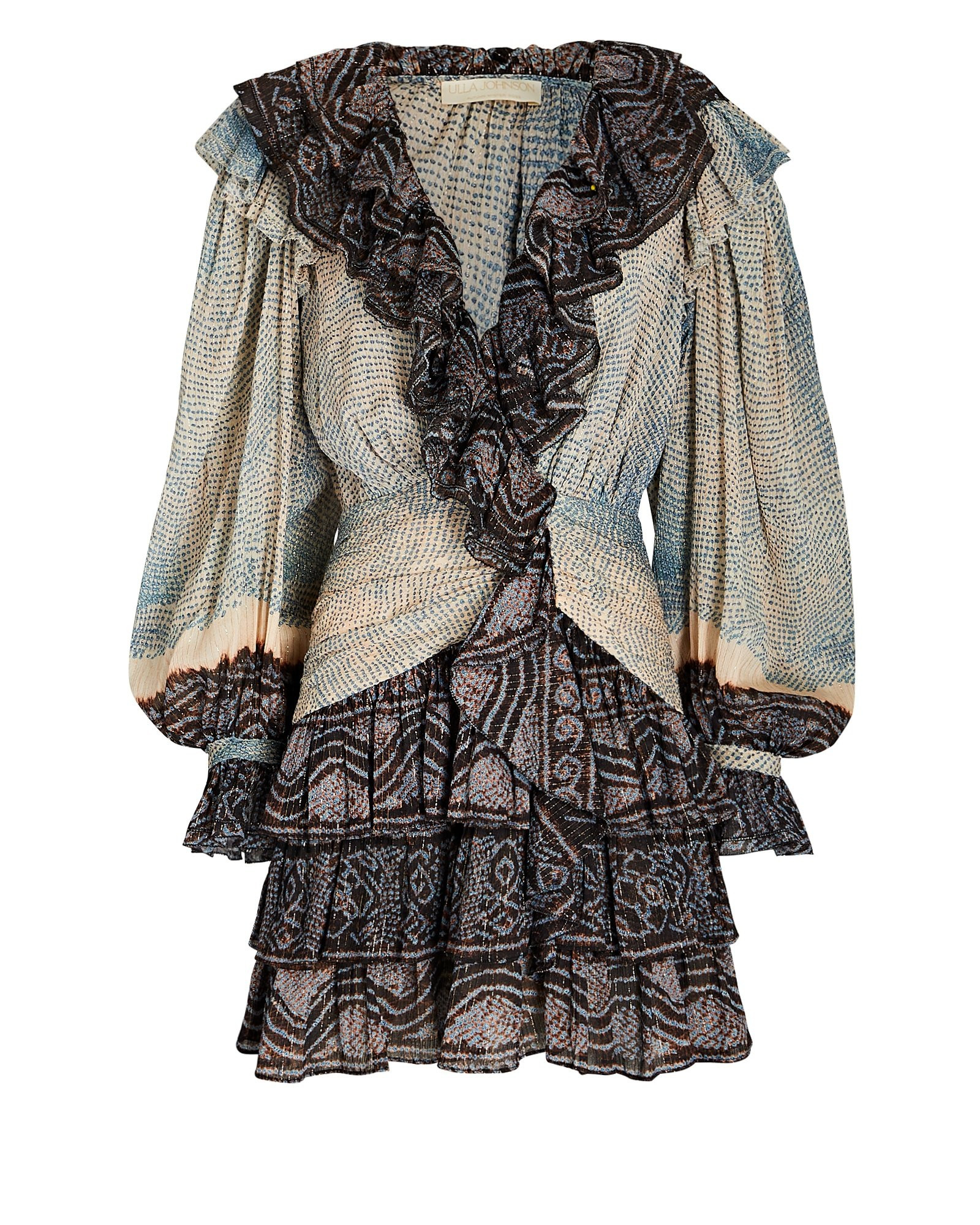 Sara Moonstone Ruffled Mini Dress | INTERMIX