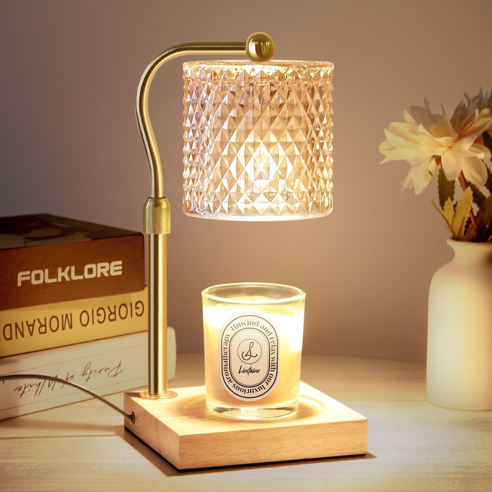 Candle Warmer Lamp with Timer Dimmer Adjustable Height, Mothers Day Gifts for Mom, Birthday House... | Amazon (US)