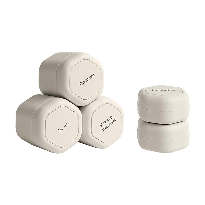 Cadence Travel Containers - Core Skincare Set - Magnetic Containers with Lids,2 Small (0.56oz) & ... | Amazon (US)