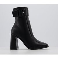 Koi Footwear Buckle Detail Heeled Boot Black | OFFICE London (UK)