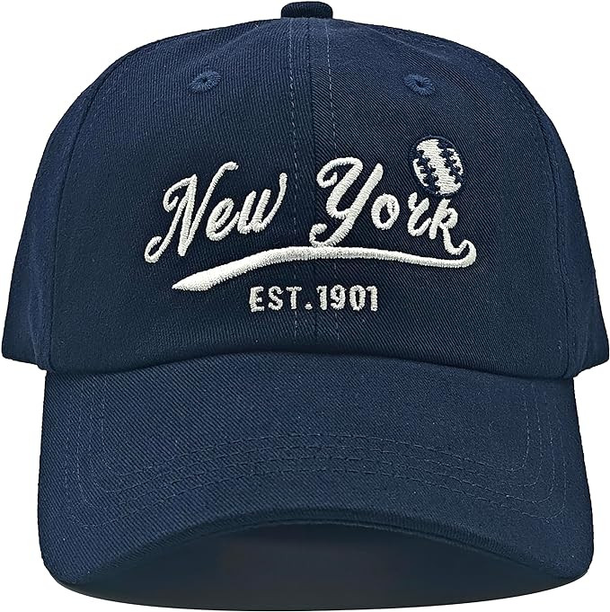 Cap Hat Classic Vintage Embroidered Hat Cap for Men Women Teenager Cap Adjustable | Amazon (US)