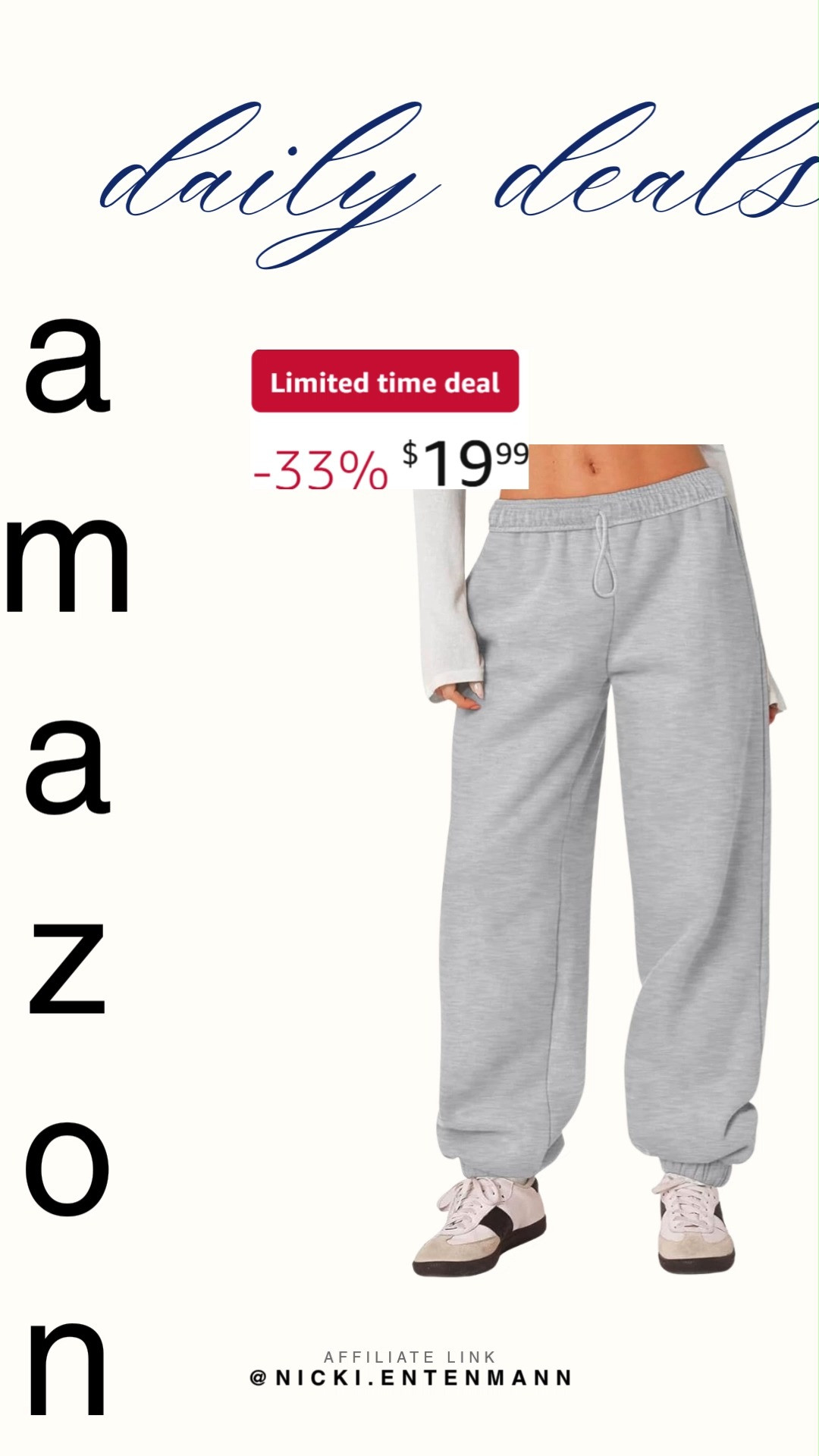 Stay comfy and stylish with these women’s baggy sweatpants. The high waisted fit and relaxed design make them perfect for lounging, errands, or casual days out. 🩶✨🛋️  

#sweatpants #baggyfit #womenswear #athleisure #casualstyle #fashionfinds #stylishcomfort #ootd #loungewear #trend 

 #LTKootd #LTKActive #LTKSaleAlert