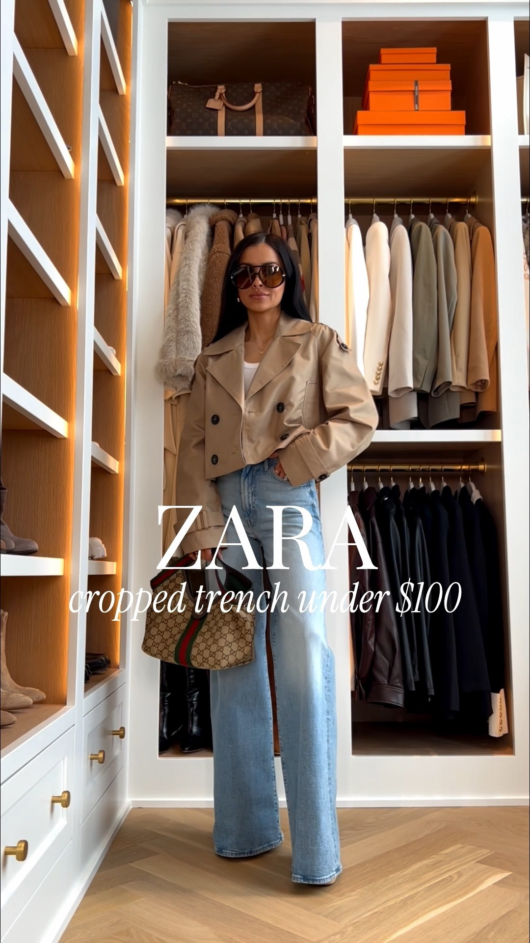 Zara spring outfit ideas
Paired this affordable Zara cropped trench coat under $100. Paired it with my light wash mother jeans. Spring transition outfit, spring workwear, business casual outfit, Gucci giglio bag, mia mia mine outfits.

Zara trench coat - wearing an xs
Mother hustler jean - wearing a 23 - on sale at Bloomingdale’s 

#LTKPetite #LTKOver40 #LTKSaleAlert