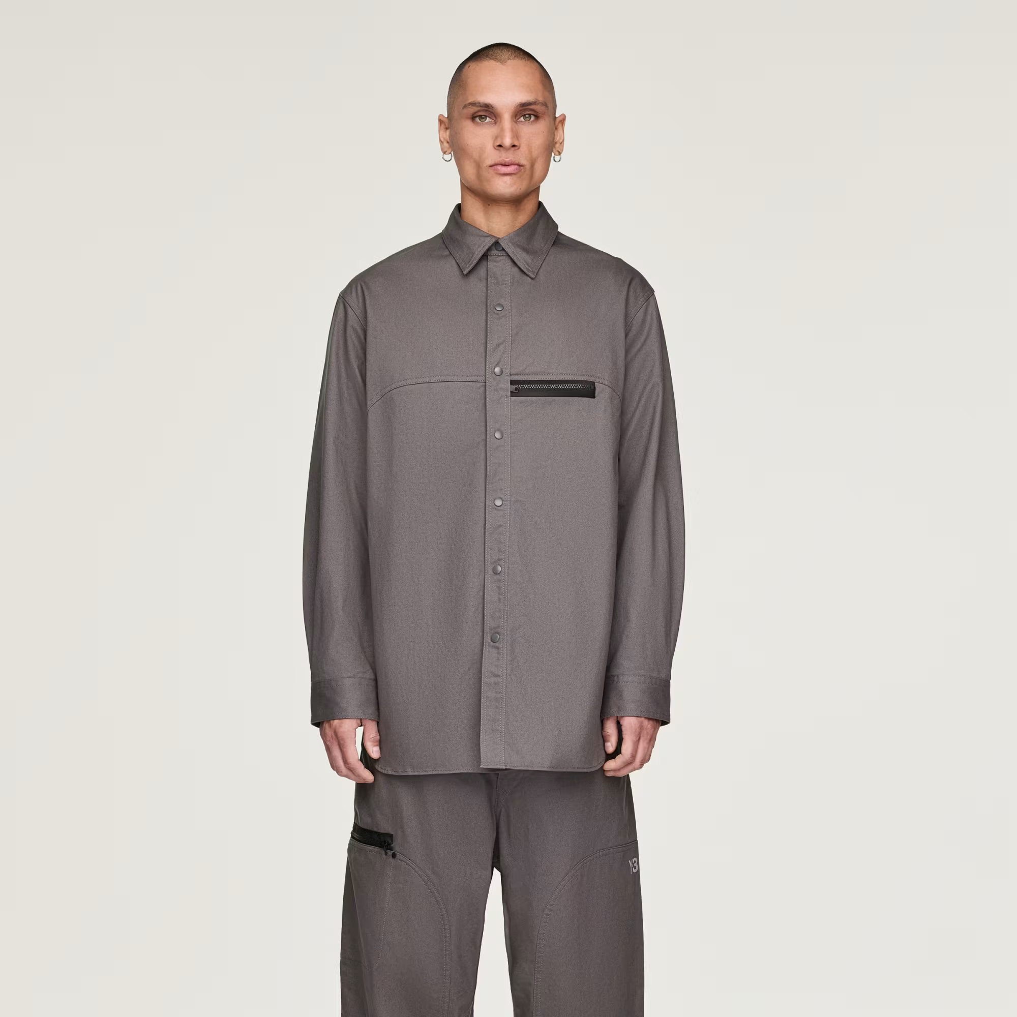 adidas Y-3 UT Twill Overshirt - Grey | Free Shipping with adiClub | adidas US | adidas (US)