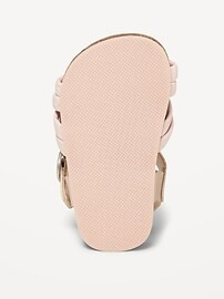 Strappy Faux-Leather Puff Sandals for Baby | Old Navy (US)