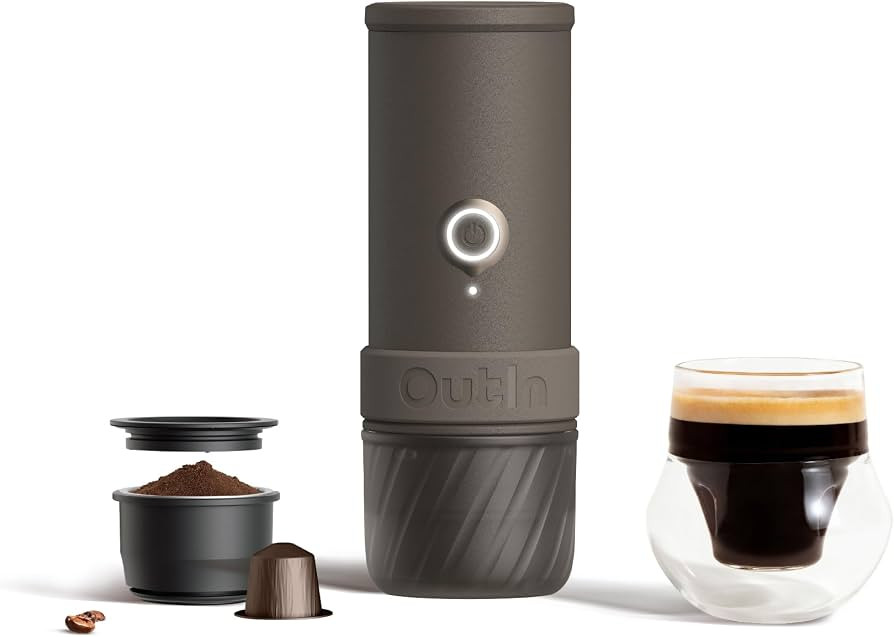 OutIn Mino Portable Electric Espresso Machine for Travel with Self-Heating | Amazon (US)