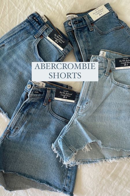 Denim shorts of the summer!! From Abercrombie 🤍

#LTKfindsunder100