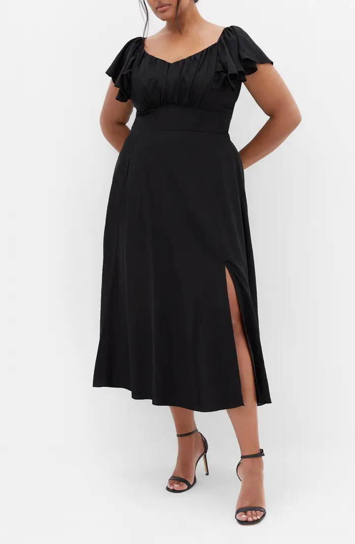 City Chic Alisa TIe Front Dress | Nordstrom | Nordstrom