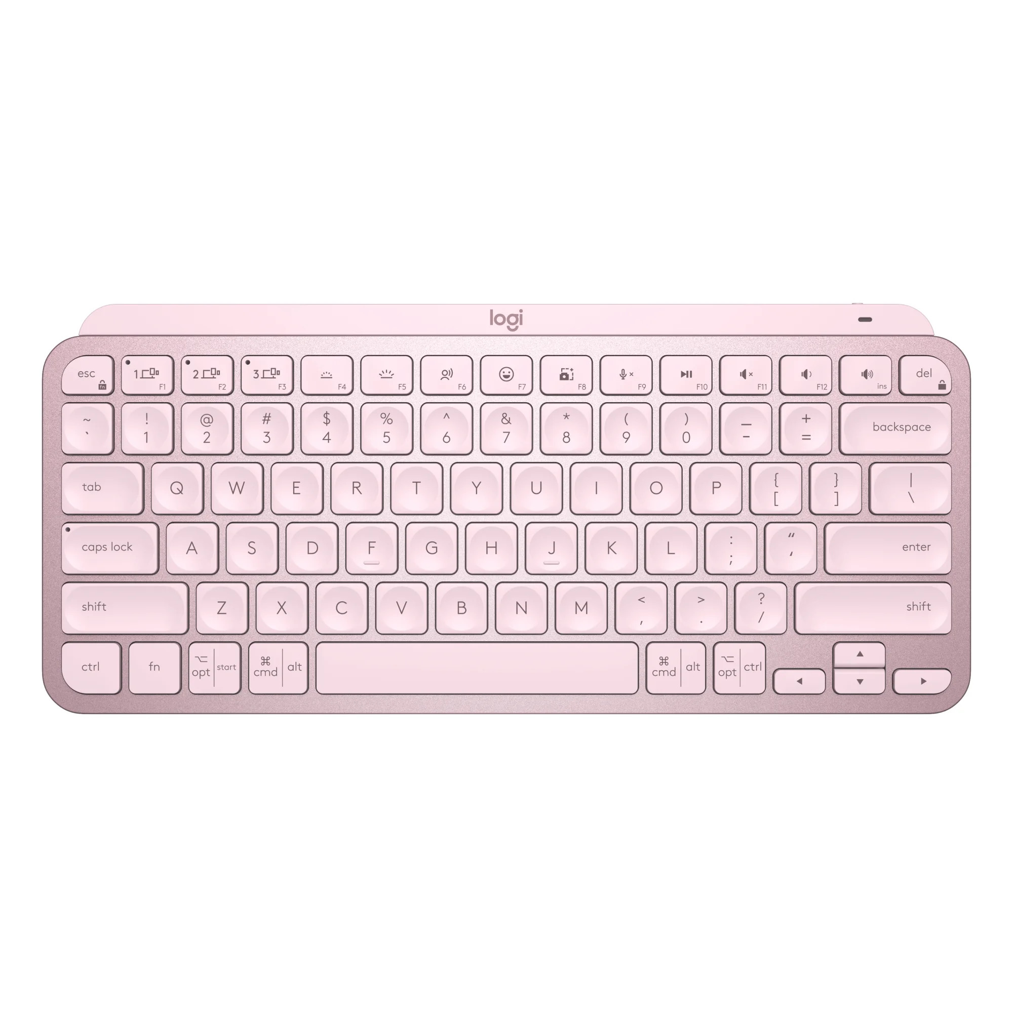 Logitech MX Keys Mini Wireless Computer Keyboard, Backlit, Bluetooth, Rose | Walmart (US)