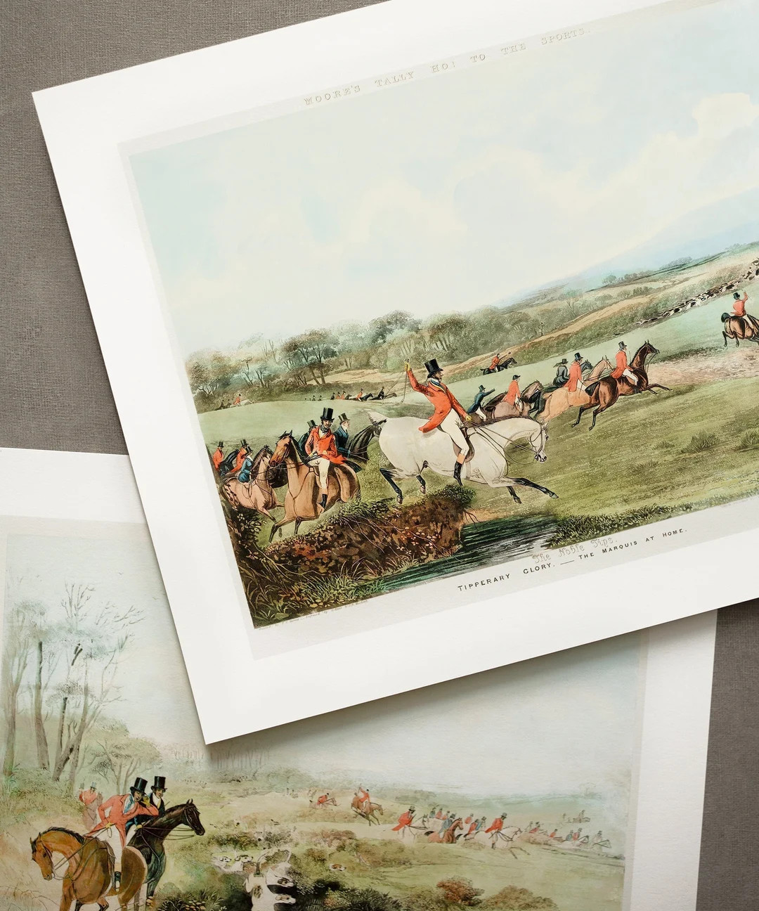Set of 4 Vintage Fox Hunting Prints | Hunt Scene Paintings | Gift for Equestrian | Equine Home De... | Etsy (US)
