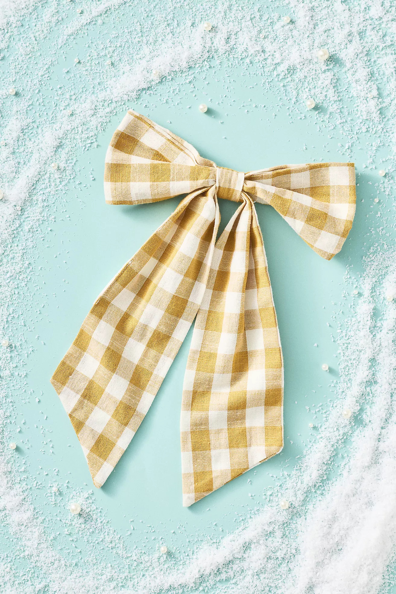 Gingham Bow Ornament | Anthropologie (US)