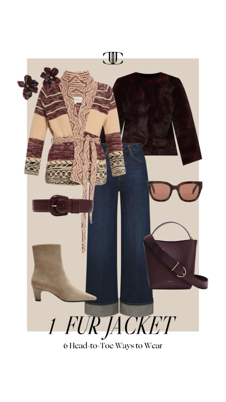 6 Ways to Style a Fur Jacket This Winter ✨🧣
Meet your new winter hero piece: the faux fur jacket. I took this classic, cozy layer and styled it six completely different ways—from polished office looks to weekend denim, feminine florals, chic monochrome, and elevated neutrals.
If you want versatility, warmth, and a touch of glamour… this is the jacket of the season.

Think winter florals with tall boots, tonal knits with texture, polished trousers for a dressier moment, and denim looks that feel effortlessly cool. Each outfit is wearable, warm, and easy to recreate with pieces you may already own.

👉 Save this post for winter outfit inspiration
👉 Shop every look on my LTK

#LTKOver40 #LTKHoliday