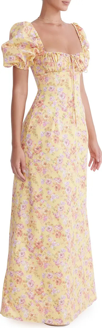 Felizia Floral Puff Sleeve Maxi Dress | Nordstrom