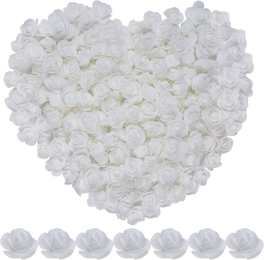 cnomg 200pcs Mini Artificial Rose Artificial Fake Rose Head Foam Artificial Rose for DIY Crafts W... | Amazon (US)