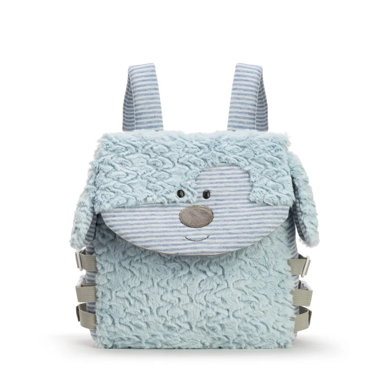 DEMDACO Blue Puppy Buckle and Snap 10 inch Childrens Stuffed Animal Backpack | Walmart (US)