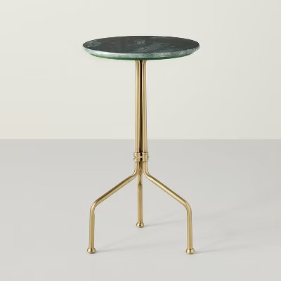 Marble and Brass Accent Side Drink Table - Hearth & Hand™ with Magnolia | Target