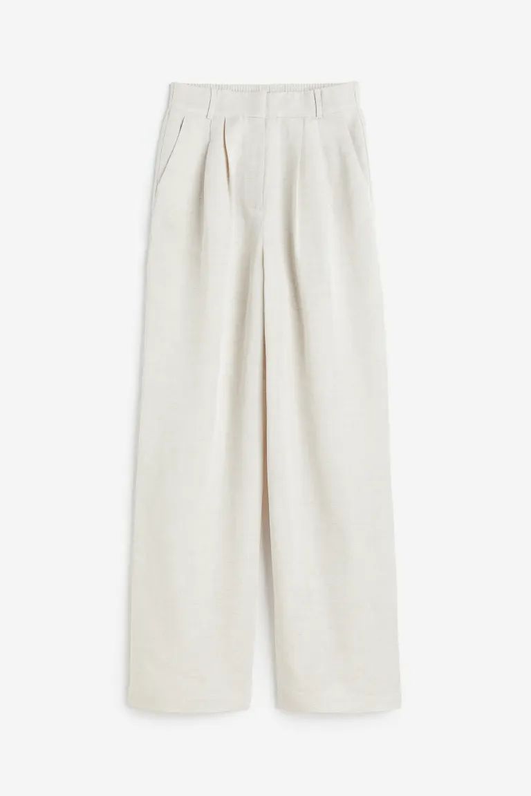 Wide-leg Linen-blend Pants | H&M (US)
