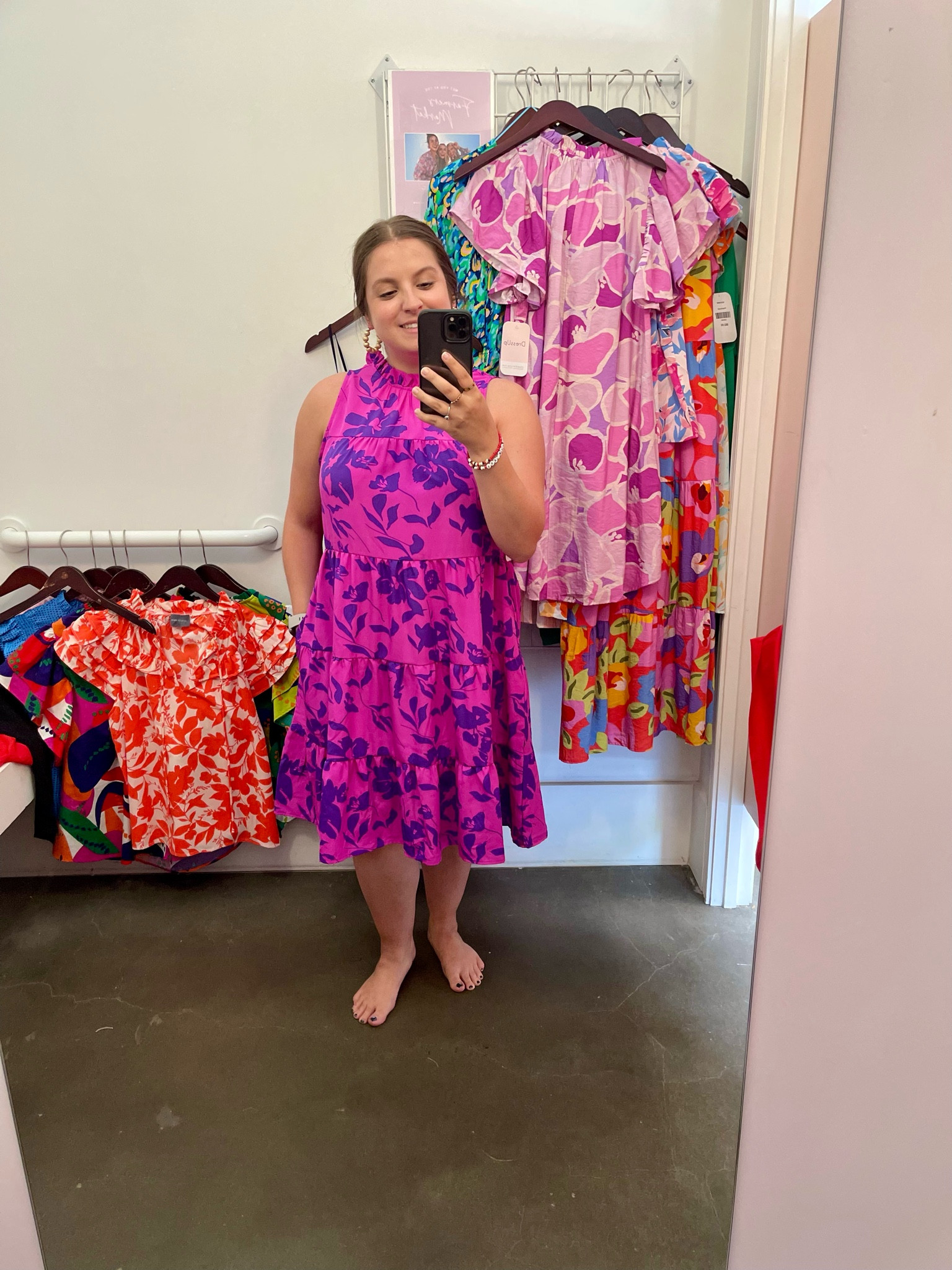 DressUp Try-On || ruffle halterneck; hits right at knees (above need if you’re taller); tiered dress; has pockets

Wearing L (sized up one for larger bust) - 5’0” Petite Style 

summer outfit // printed dress // summer dress // Dress Up // floral dress // statement sleeves // floral romper // maxi dress // floral top // summer top // summer blouse // petite style // petite fashion 

#LTKSeasonal #LTKFindsUnder100 #LTKStyleTip