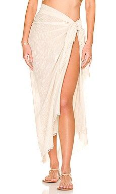 Seafolly Textured Beach Wrap in Natural from Revolve.com | Revolve Clothing (Global)