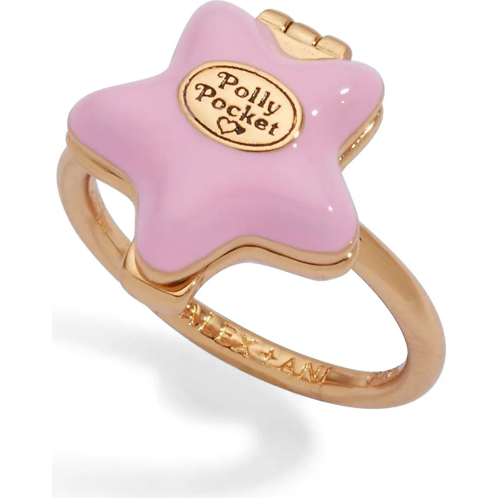 Alex and Ani Polly Pocket Locket Ring in Gold at Nordstrom, Size 7 | Nordstrom