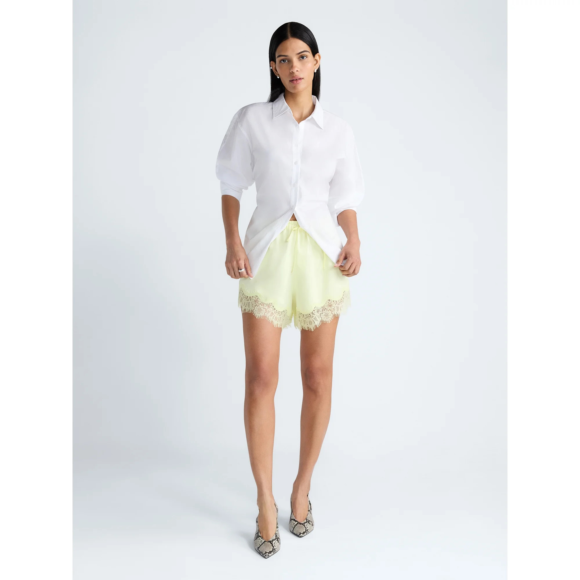 Devil Wears Prada Scoop Collection Women's Lace Trim Shorts, 4'' Inseam, Sizes XS-XXL | Walmart (US)