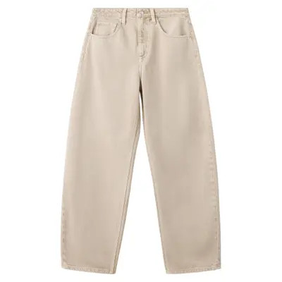 MANGO High Waist Barrel Jeans in Chocolate at Nordstrom, Size 2 | Nordstrom