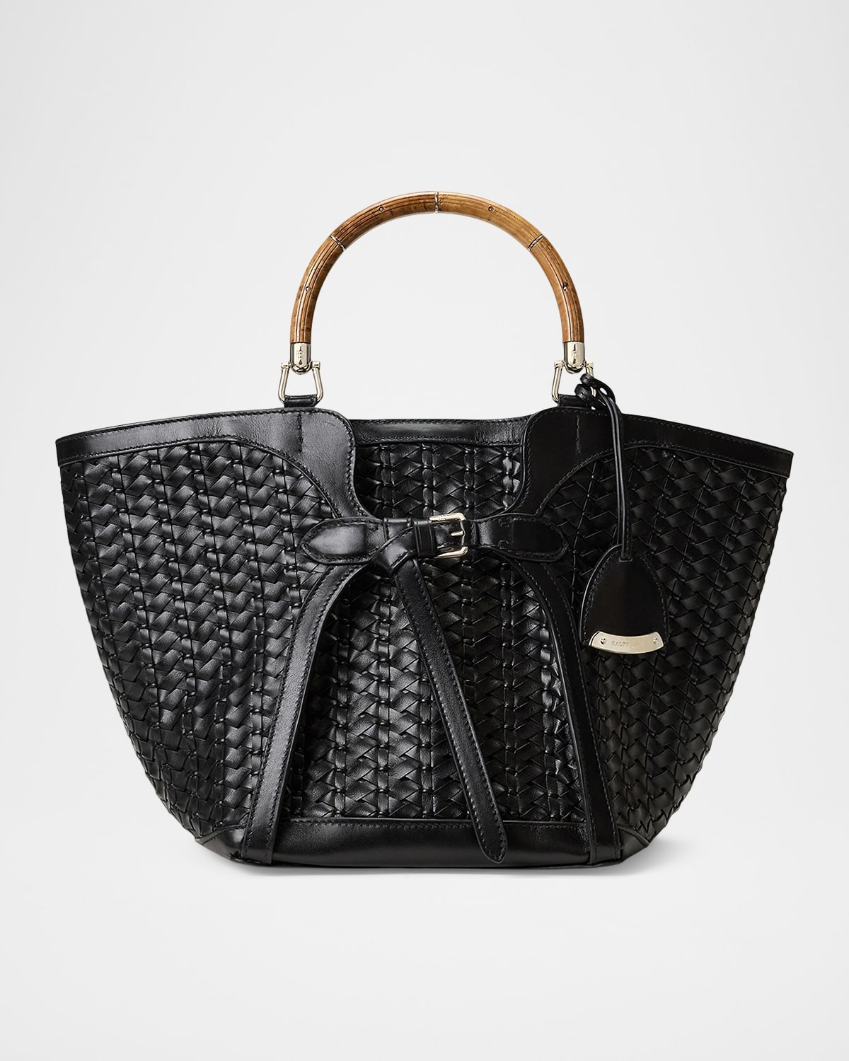 The Ralph Braided Leather Tote Bag | Neiman Marcus