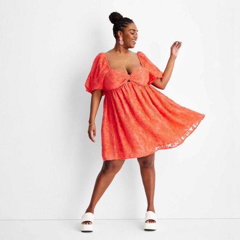 Women's Puff Short Sleeve Dress - Future Collective™ with Gabriella Karefa-Johnson | Target