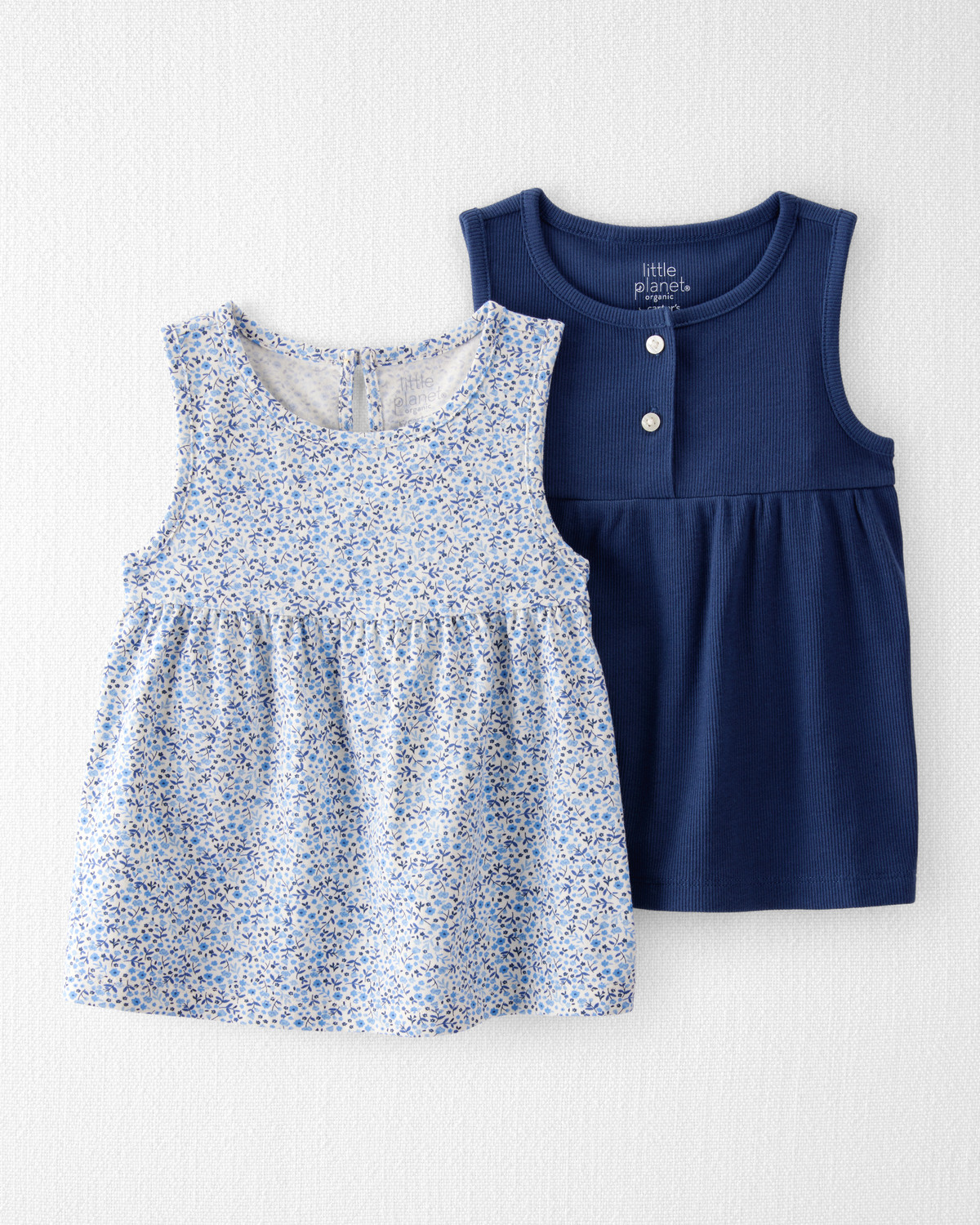Toddler 2-Pack Organic Cotton Knit Tanks - Little Planet | Carter's | Carter's Inc