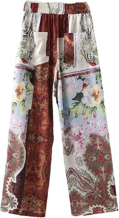 Woman 2 Pieces Sets Kimono Shirts +Trousers Suit Printed Long Sleeve Blouse Female Pants Casual S... | Amazon (US)