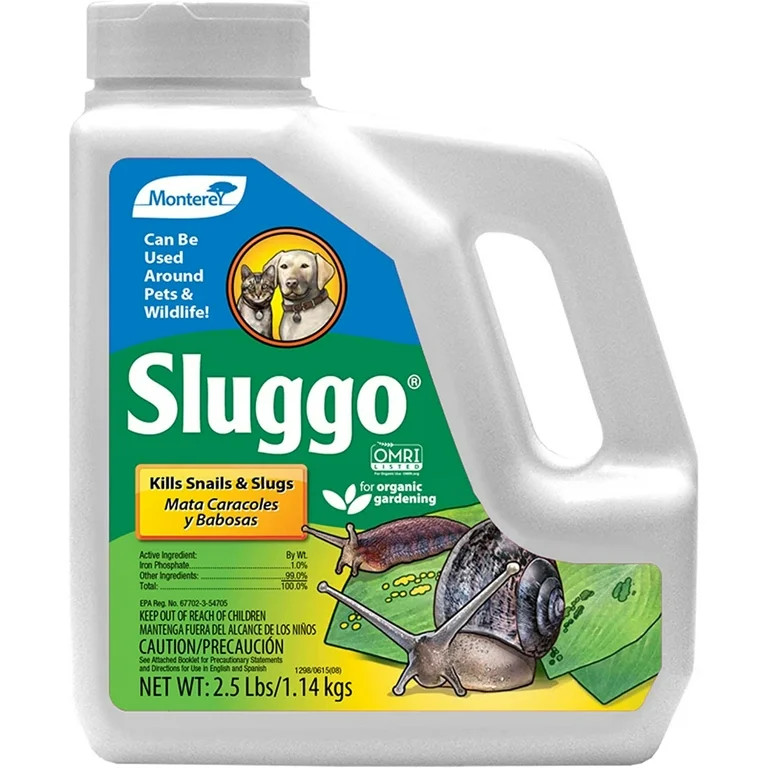 Monterey Sluggo Wildlife Safe Slug and Snail Killer Powder, Omri Certified Pesticide, 2.5 lbs. | Walmart (US)