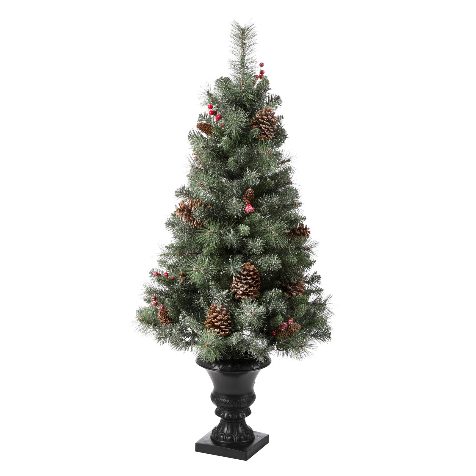 The Holiday Aisle® Green Artificial Christmas Tree with Clear/White Lights & Reviews | Wayfair | Wayfair North America