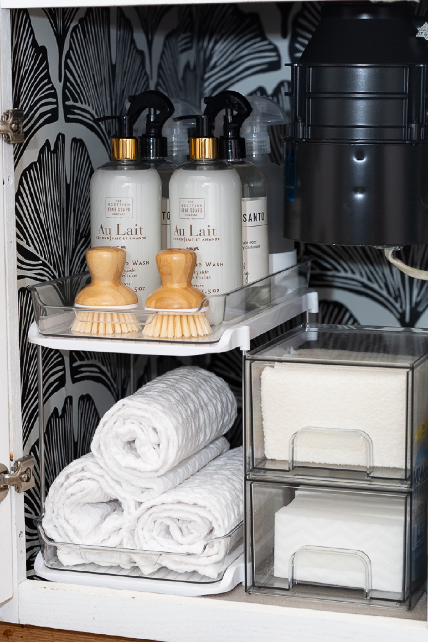 Under sink organization. Under kitchen sink. Kitchen sink organization. Organization. Aesthetic.

#LTKhome #LTKfindsunder100 #LTKfindsunder50