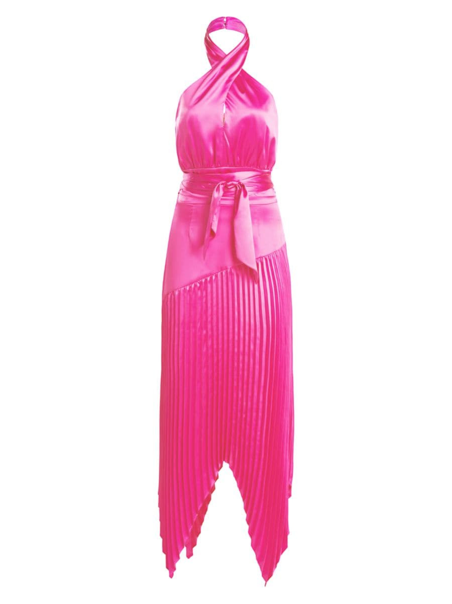Dixon Satin Halter Dress | Saks Fifth Avenue
