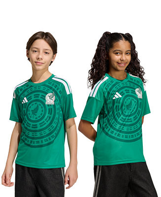 adidasBig Boys' and Big Girls' Mexico 26 Home Fan Short-Sleeve Jersey | Macy's