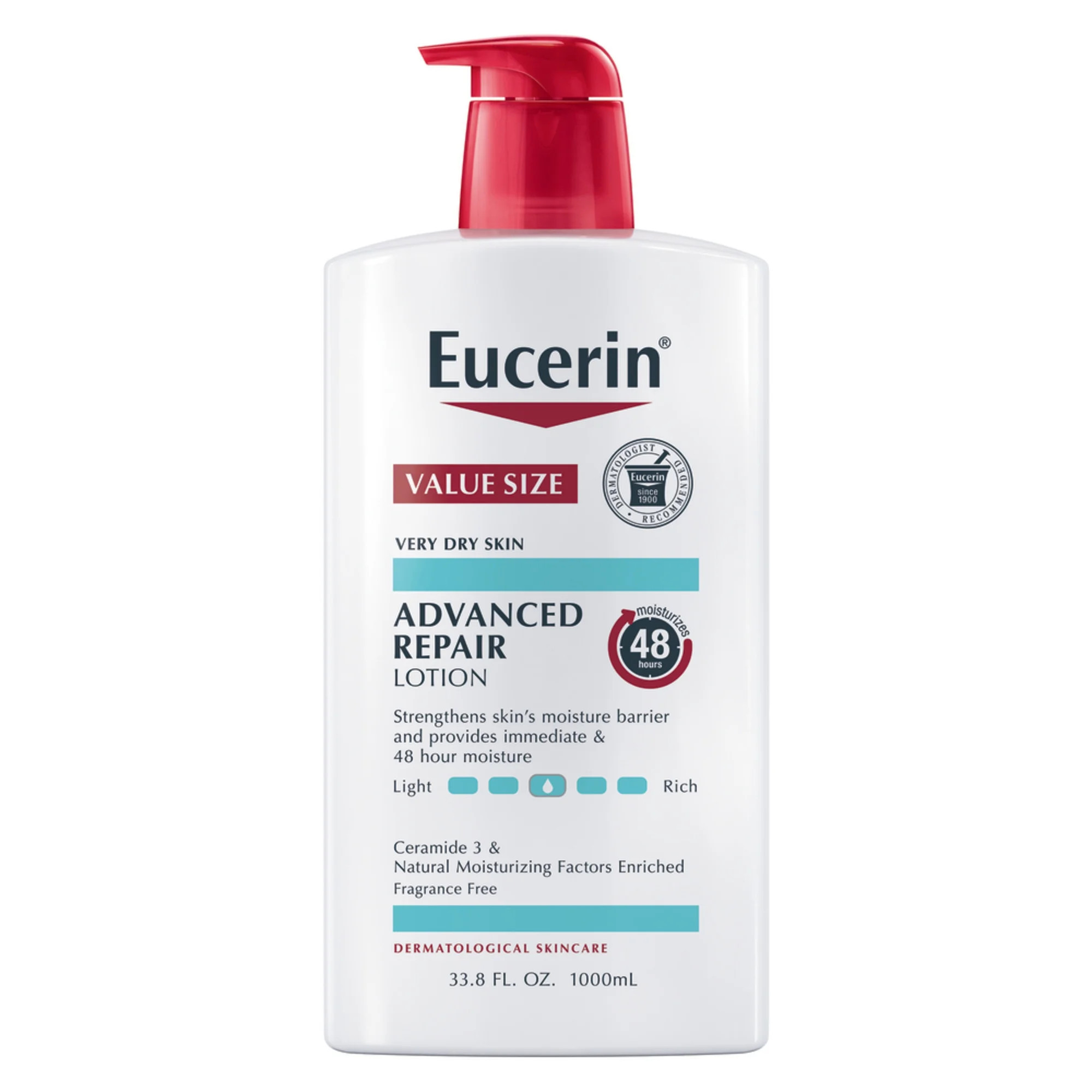 Eucerin Advanced Repair Body Lotion, Value Size Unscented Body Lotion for Dry Skin, Body Moisturi... | Walmart (US)
